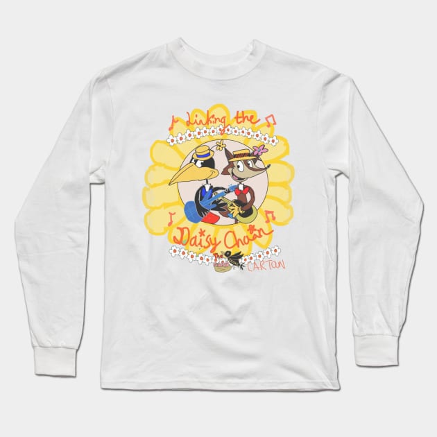 Linking the Daisy Chain Poster Long Sleeve T-Shirt by TheCrowsNest